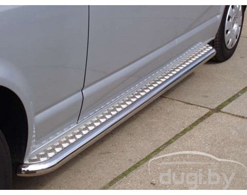 Боковые подножки - площадка для Volkswagen Caravelle T5 (к.б.).